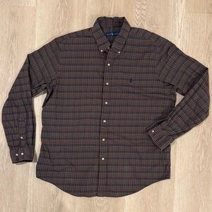 Ralph Lauren Men's Multicolor Plaid Button-Down Shirt. Mens XL